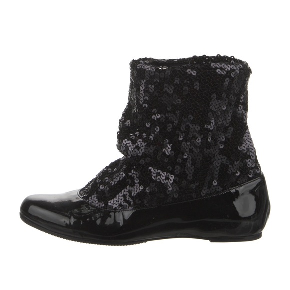 viktor and rolf sequin boots ballet flats. Rubber boots - Picture 1 of 10